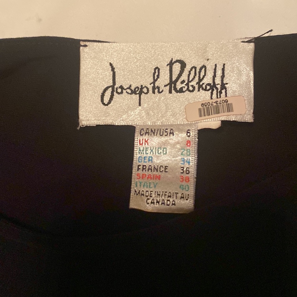 Vintage Joseph Ribkoff Hot Pink & Black Stretchy Sleeveless Keyhole Shift Dress - Picture 3 of 5